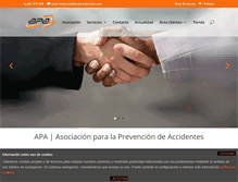 Tablet Screenshot of apaprevencion.com